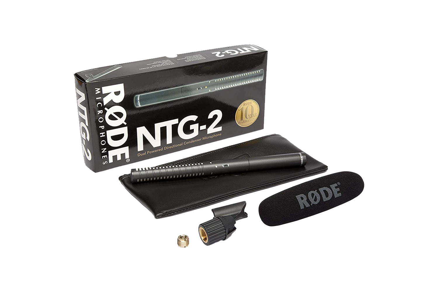 Amazon.com: Rode NTG-2 Dual Powered Condenser Mic Bundle